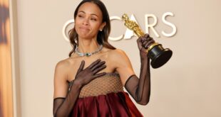 Zoe Saldaña Reveals Her Oscar Is ‘Trans’ and Prefers ‘They/Them’ Pronouns: “My Gender-Fluid Award Graces My Office”